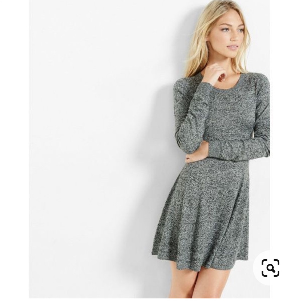Express Hint of Cashmere Fit and Flare Sweater Dress size small